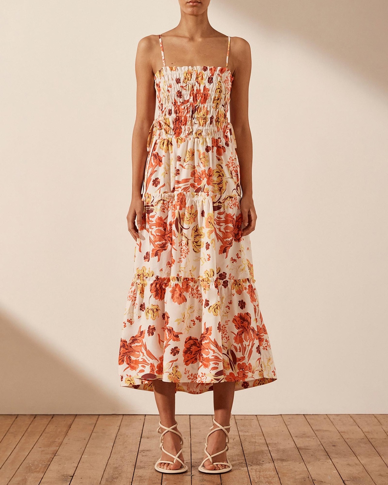kalani midi dress Plum Linen-Blend Kalani Midi Dress