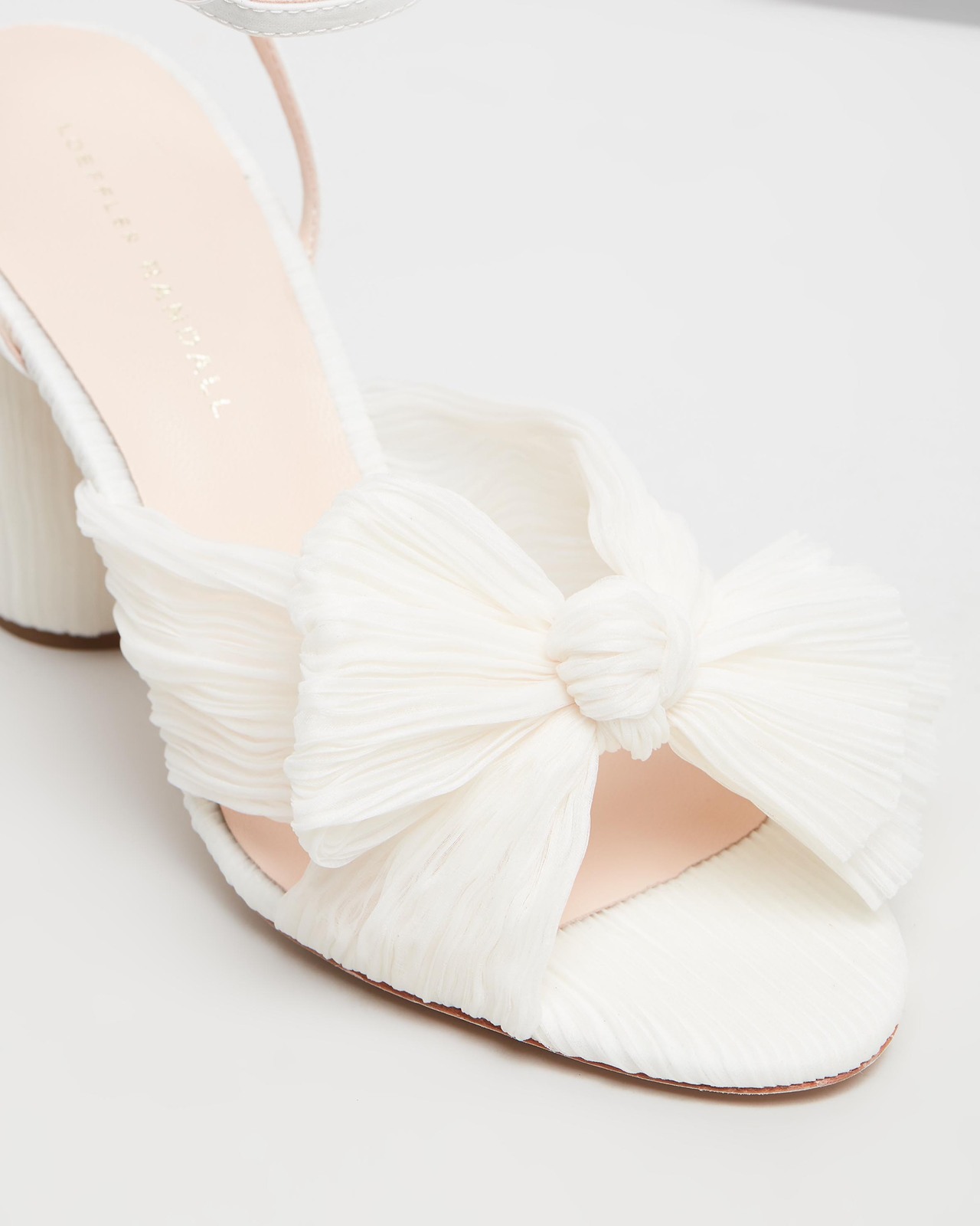 Camellia Knot Mules with Ankle Strap