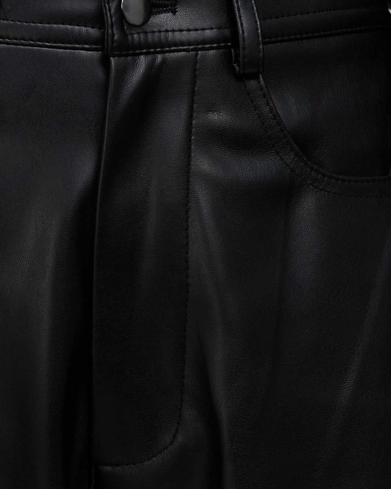 Ciara Wide Leg Leather Look Pants
