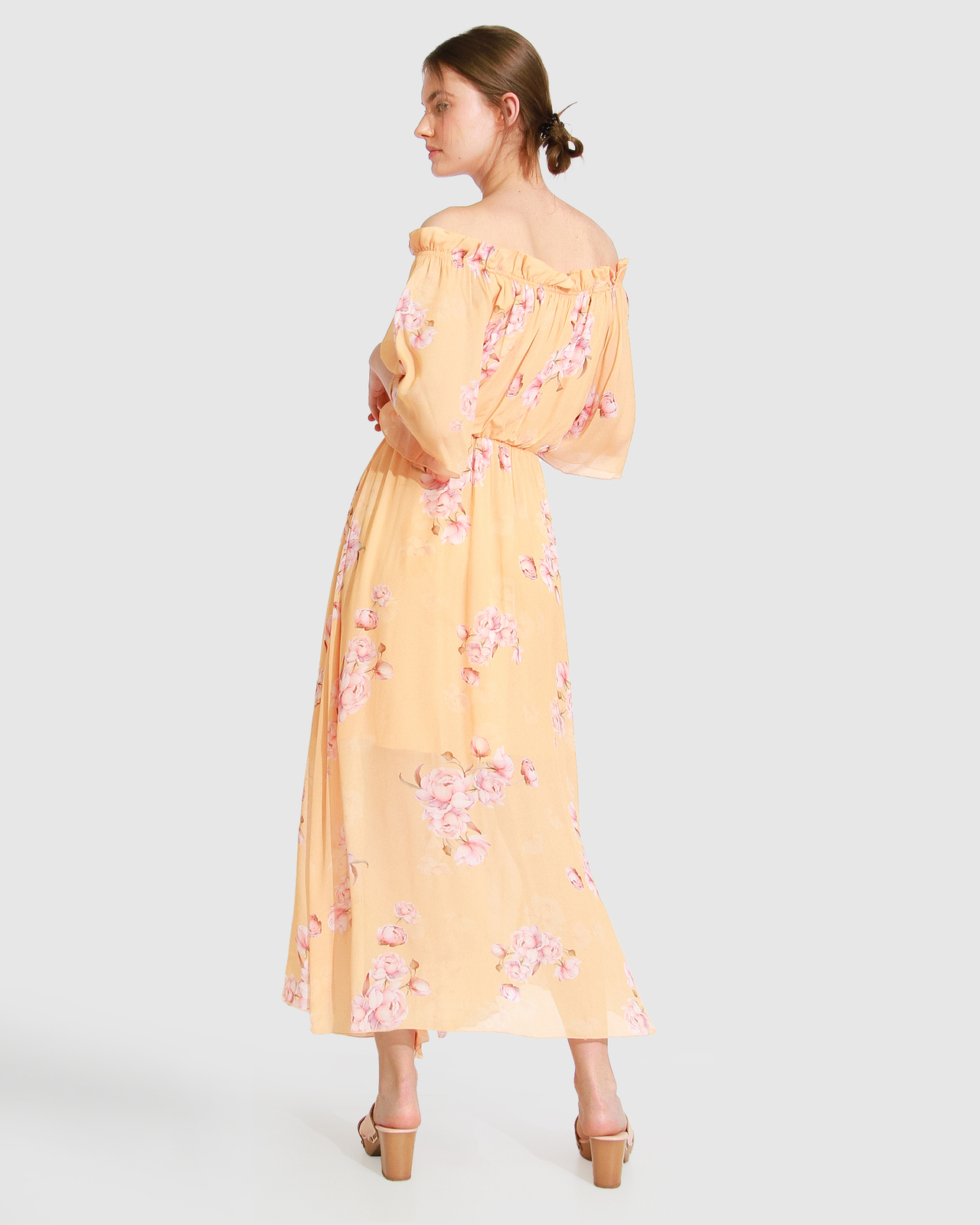 Amour Amour Ruffled Midi Dress