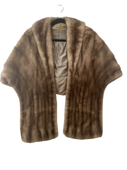 misha&puff Smock Coat Basil Railroad 2y Jordan Marsh Boston Mink 