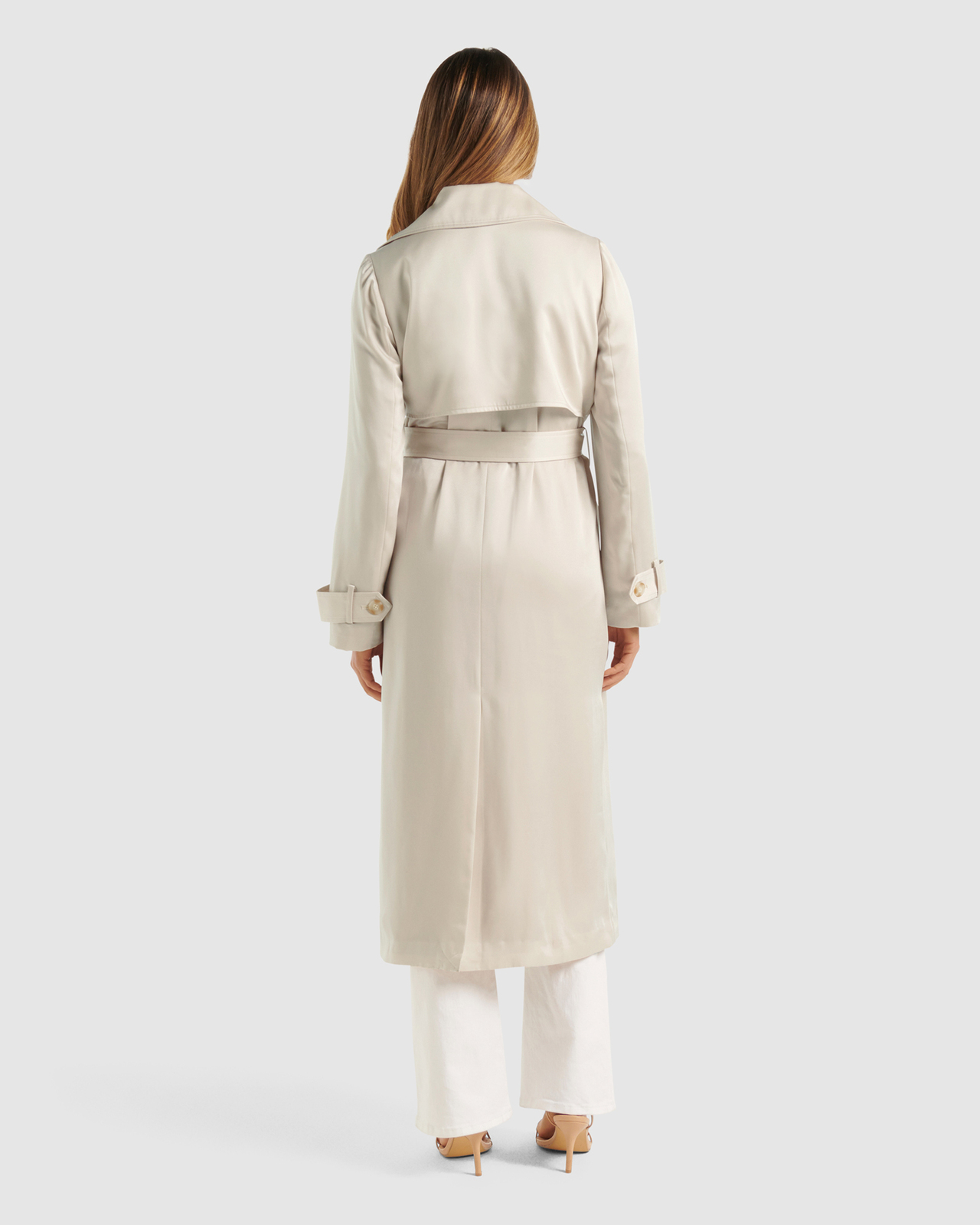 Sally Satin Trench