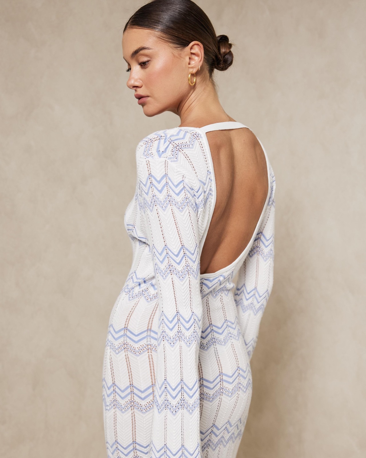 Pointelle Knit Dress