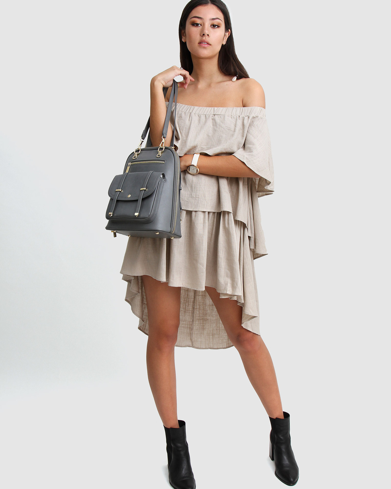 Belle & Bloom 5th Ave Leather Backpack - AirRobe