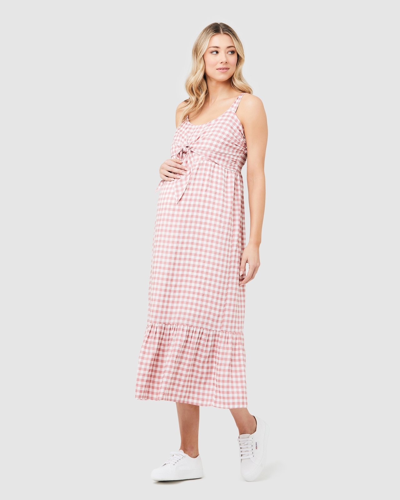 Gingham Nursing Dress