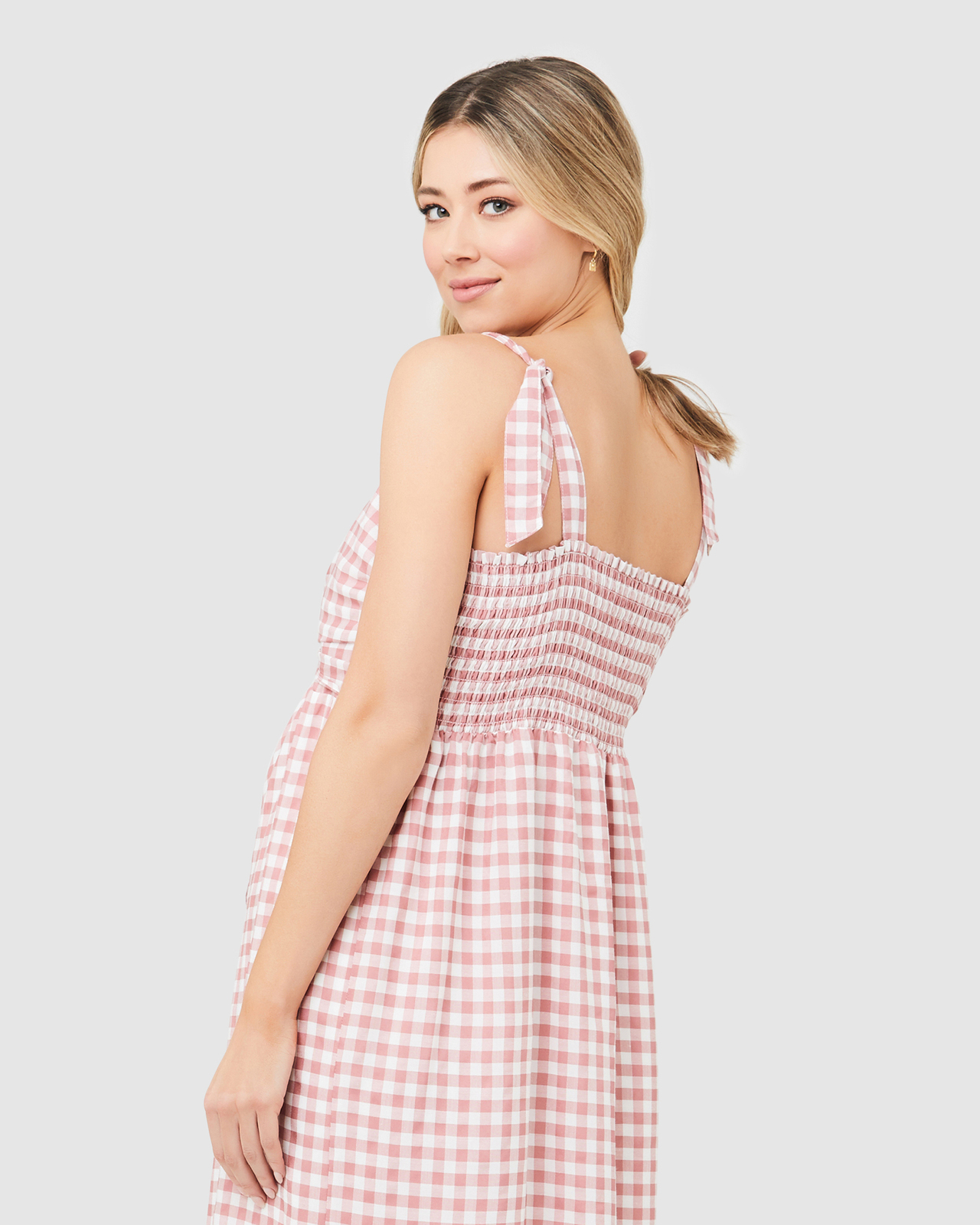 Gingham Nursing Dress