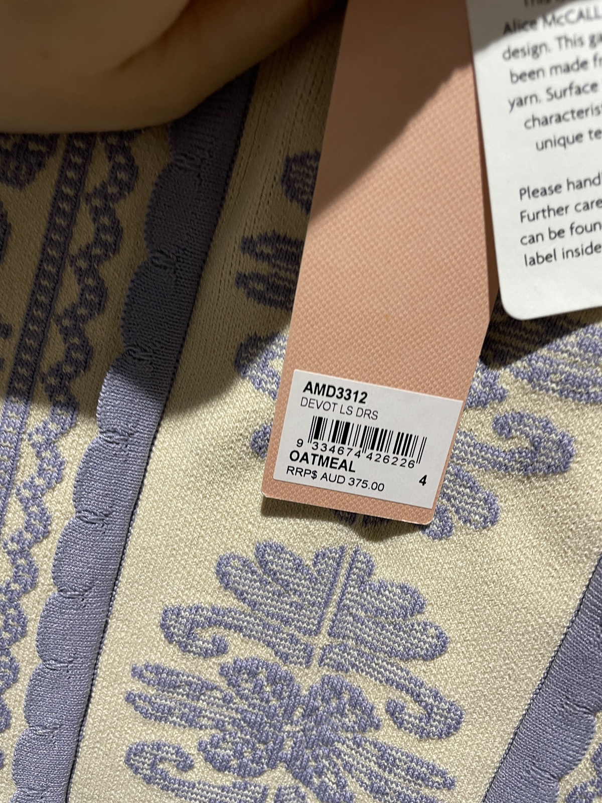 BNWT  OATMEAL DEVOTION JACKET DRESS - SIZE 4 AU/0 US (RRP $375)