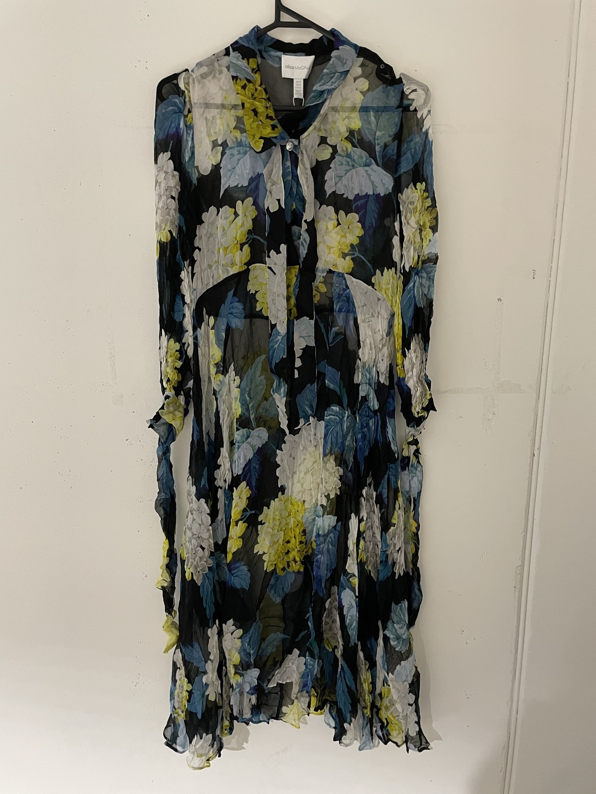 BNWT BLACK WILD FRONTIER MIDI DRESS - SIZE 4 AU/0 US (RRP $495)