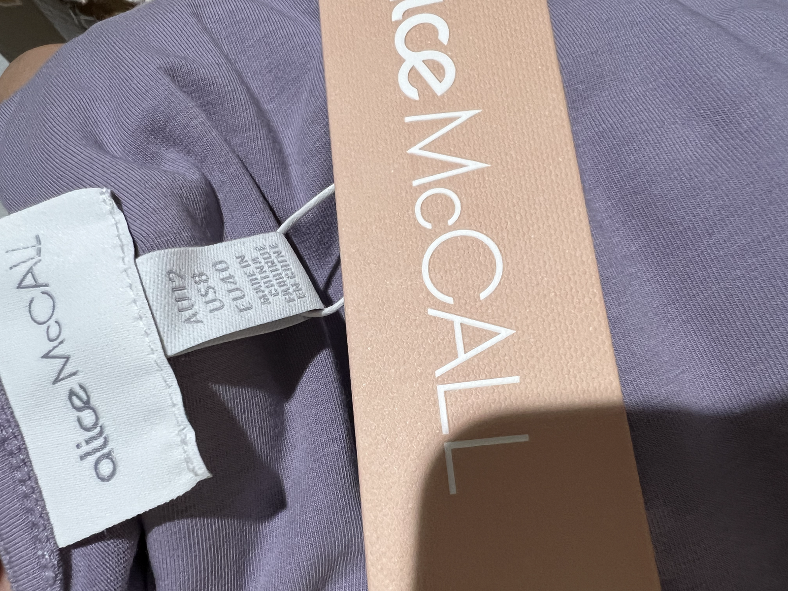 BNWT LAVENDER REAL THING MINI DRESS - SIZE 12 AU/8 US (RRP $175)