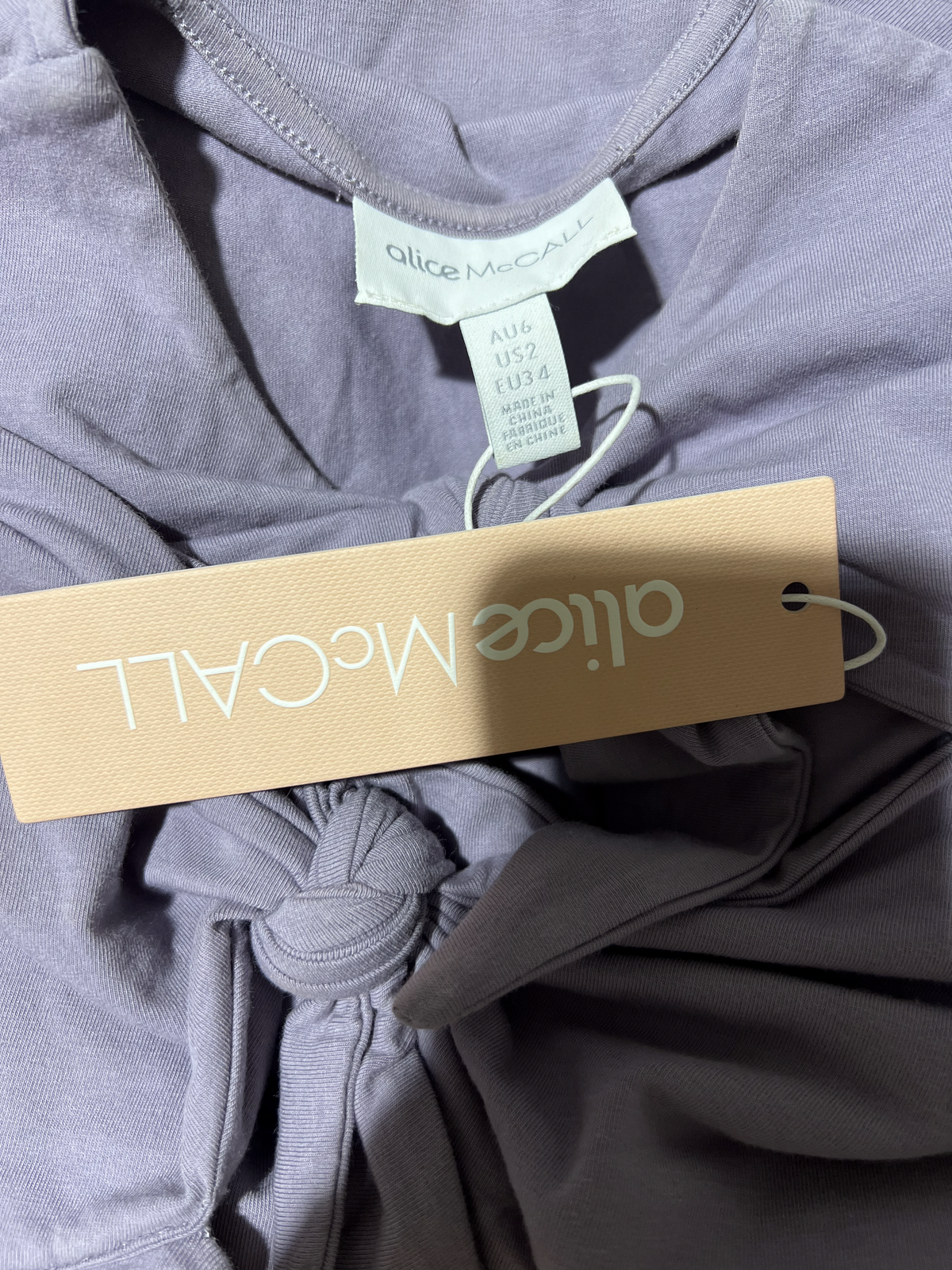 BNWT LAVENDER REAL THING MINI DRESS - SIZE 6 AU/2 US (RRP $175)