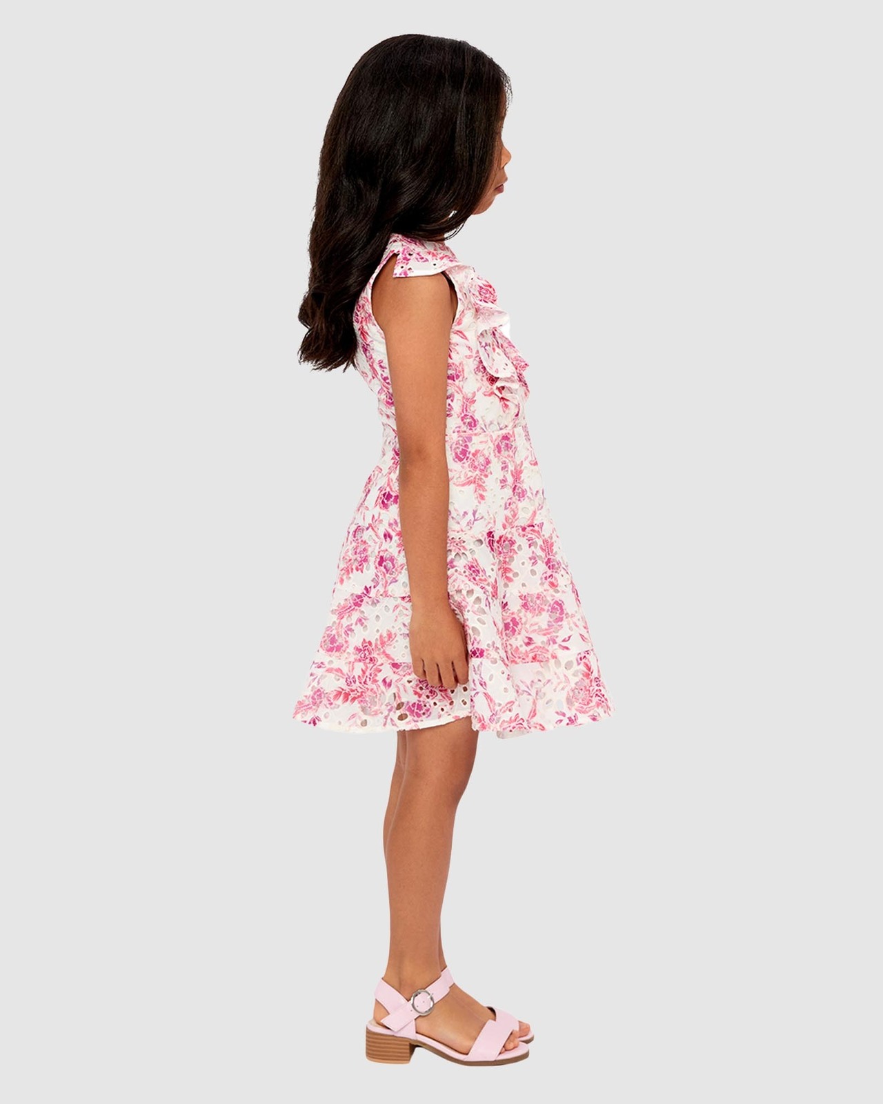 Sadie Broderie Mini Dress - Kids-Teens