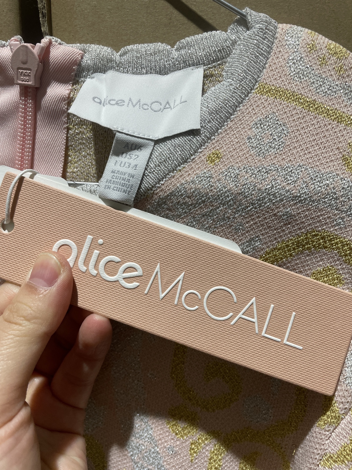 BNWT ALICE MCCALL BLUSH ADORE MINI DRESS - SIZE 6 AU/2 US (RRP $395)