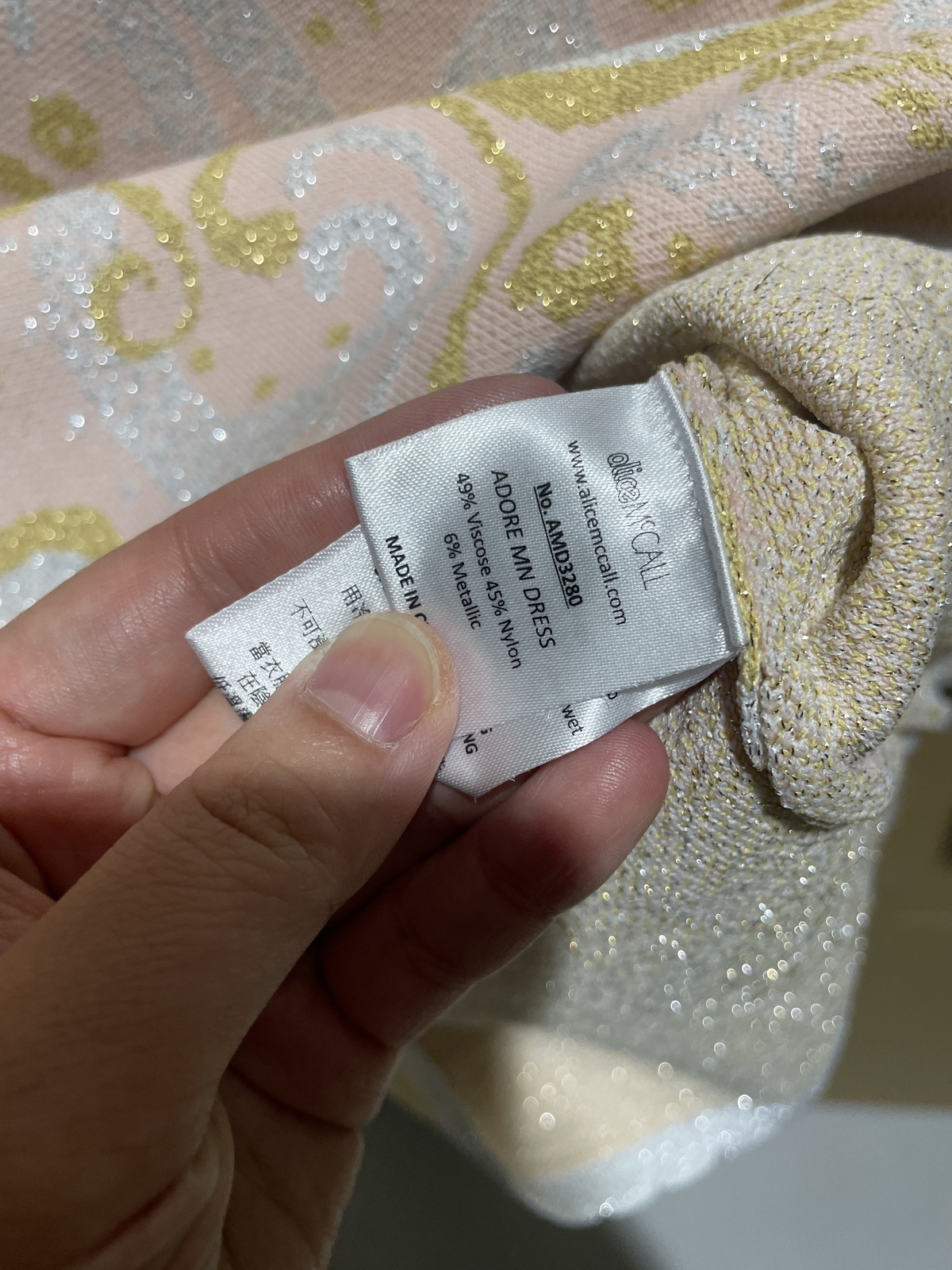 BNWT ALICE MCCALL BLUSH ADORE MINI DRESS - SIZE 6 AU/2 US (RRP $395)