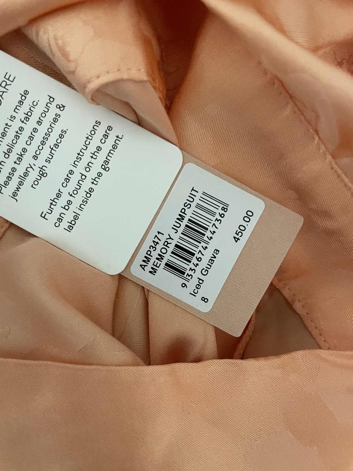 BNWT ALICE MCCALL ICED GUAVA MEMORY LANE JUMPSUIT - SIZE 8 AU/4 US (RRP $450)