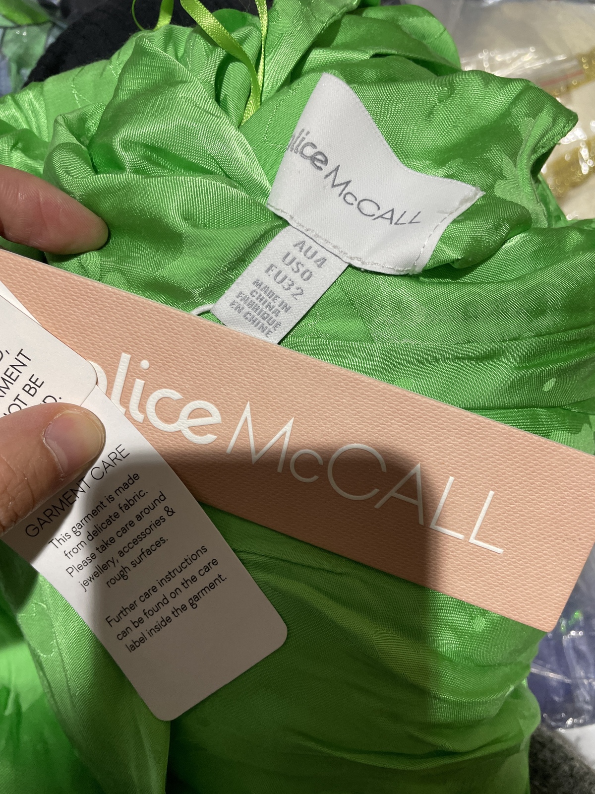 BNWT GREEN APPLE MEMORY LANE JUMPSUIT -SIZE 4 AU/0 US (RRP $450)