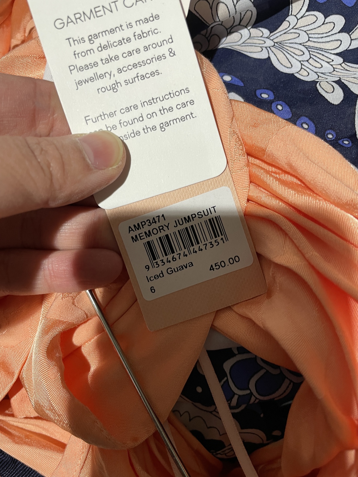 BNWT ALICE MCCALL ICED GUAVA MEMORY LANE JUMPSUIT - SIZE 6 AU/2 US (RRP $450)