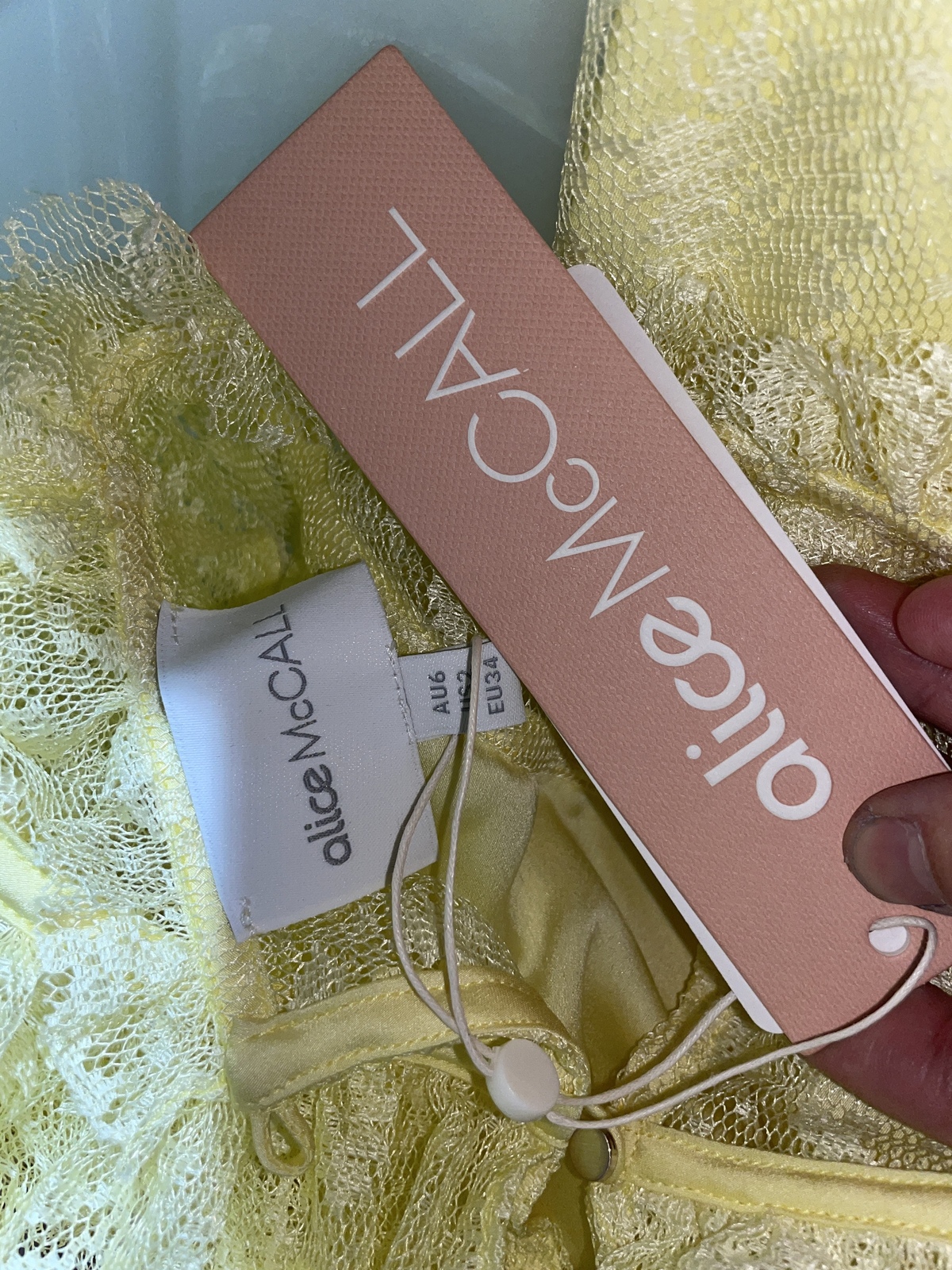BNWT  LEMON LOVE MY WAY MINI DRESS - SIZE 6 AU/2 US (RRP $360)