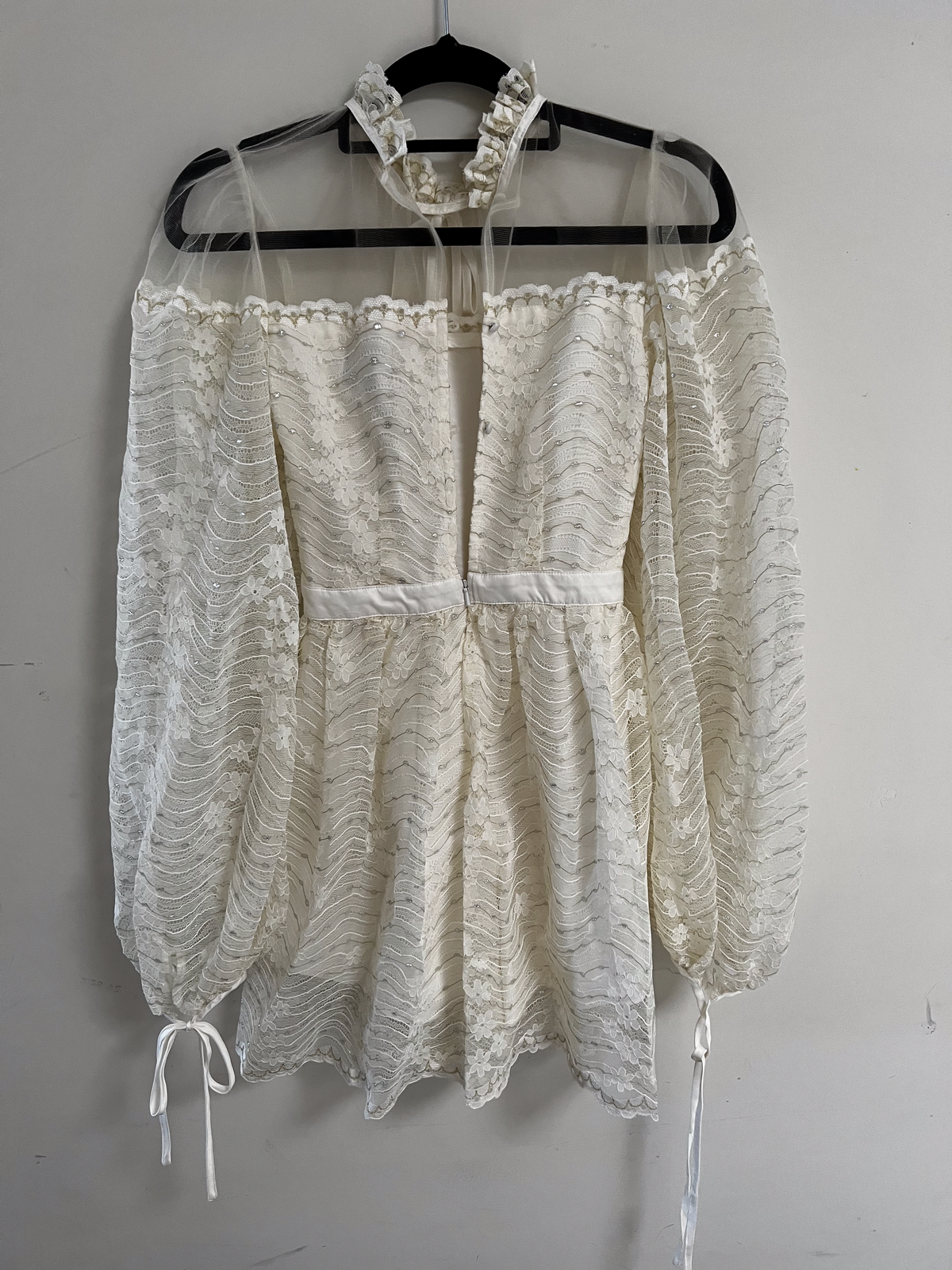 BNWT CREME MOONSTRUCK PLAYSUIT - SIZE 10 AU/6 US (RRP $395)
