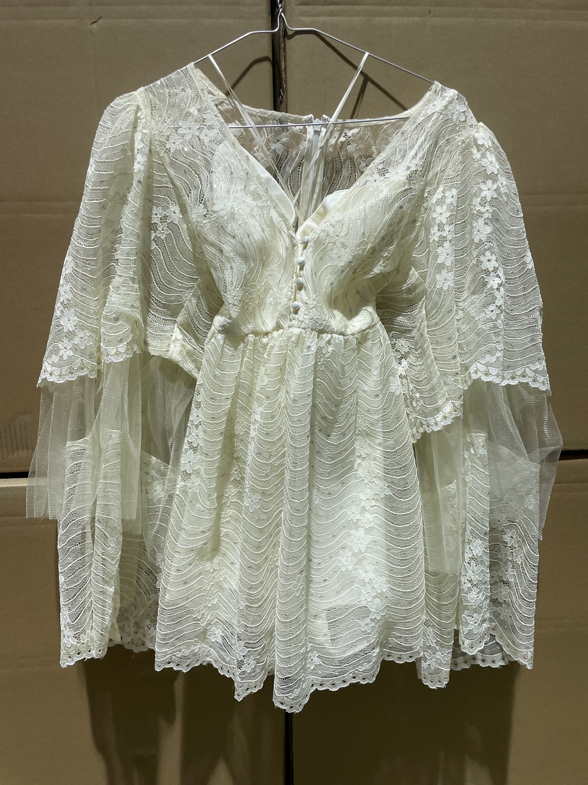 BNWT ALICE MCCALL CREME MOONSTRUCK MINI DRESS - SIZE 8 AU/4 US (RRP $395)