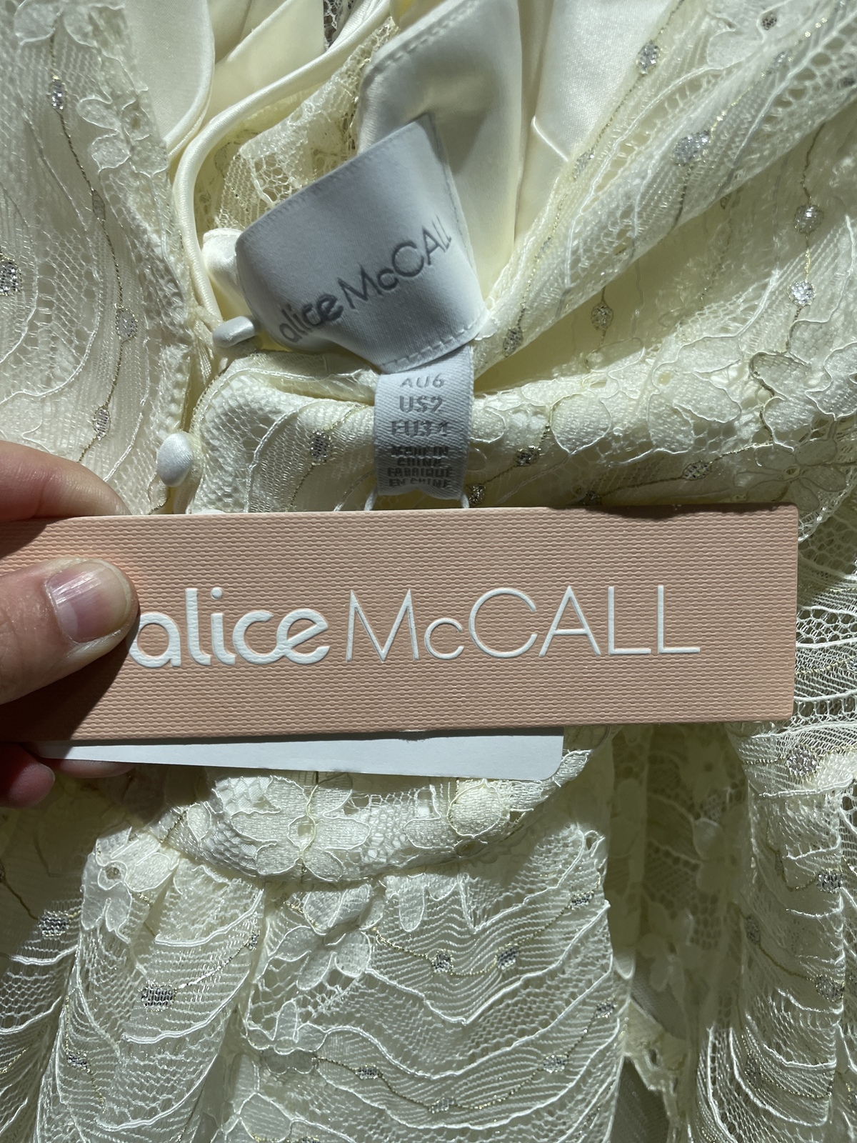 BNWT CREME MOONSTRUCK MINI DRESS - SIZE 6 AU/2 US (RRP $395)