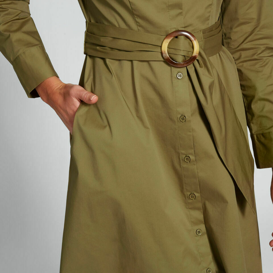 Seed Heritage Khaki Green Shirt Dress - AirRobe Seed Heritage Khaki Green Shirt Dress - AirRobe