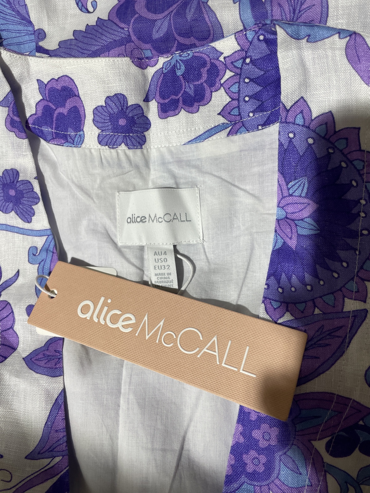 BNWT JACARANDA BLUEBERRY NIGHTS DRESS - SIZE 4 AU/0 US (RRP $395)