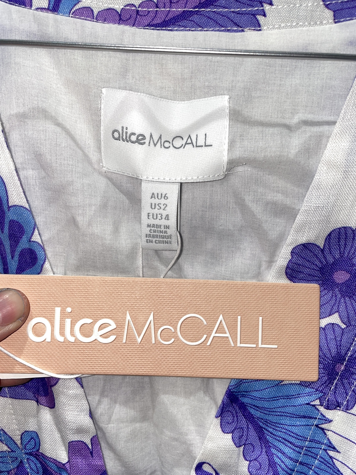 BNWT JACARANDA BLUEBERRY NIGHTS DRESS - SIZE 6 AU/2 US (RRP $395)