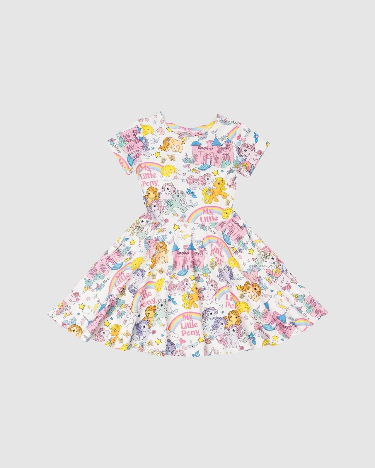 Rainbows & Ponies Waisted Dress - Kids