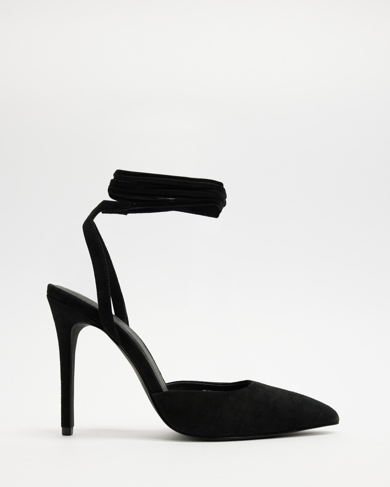 Suede Lace Up Pumps