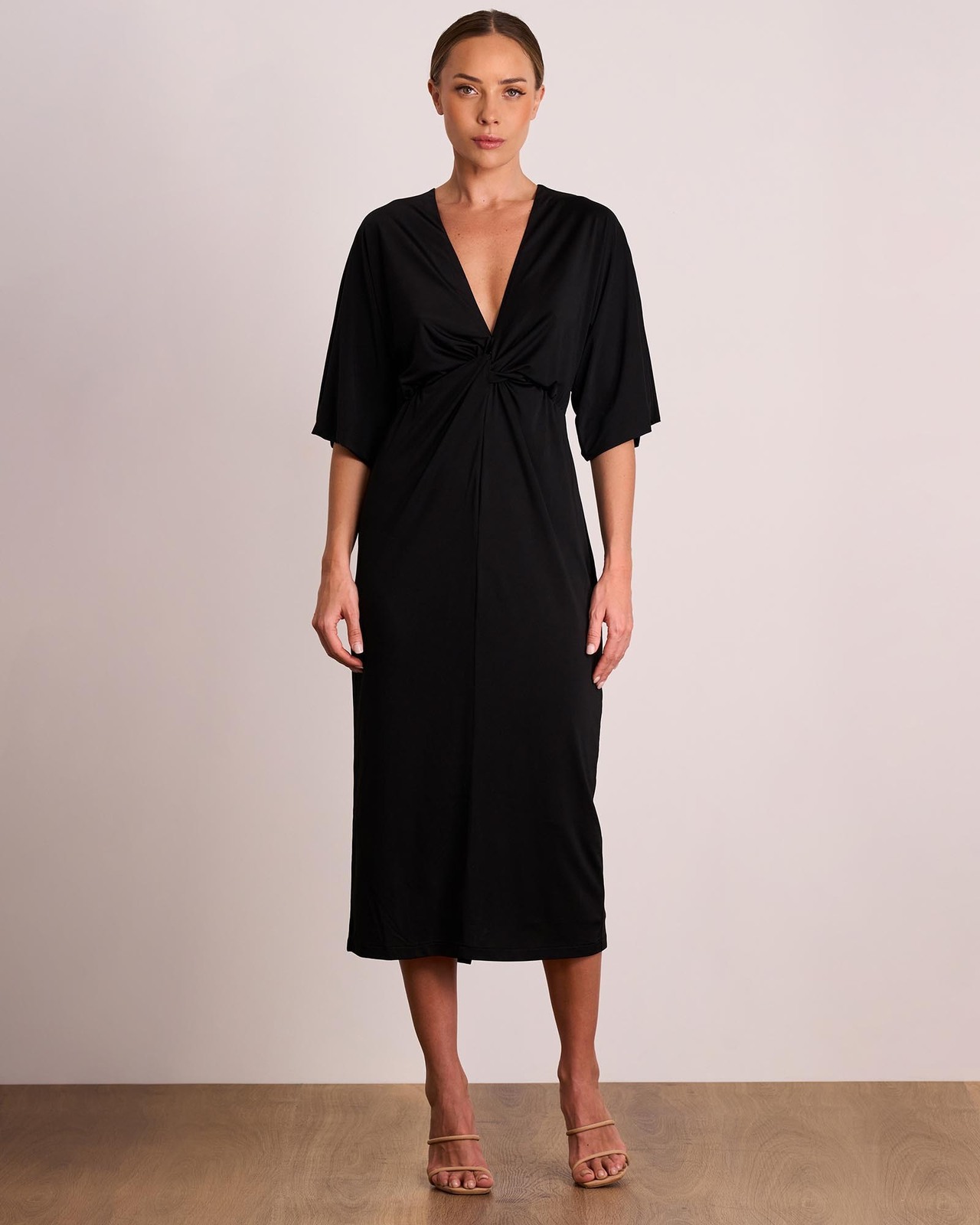 Nirvana Drape Midi Dress