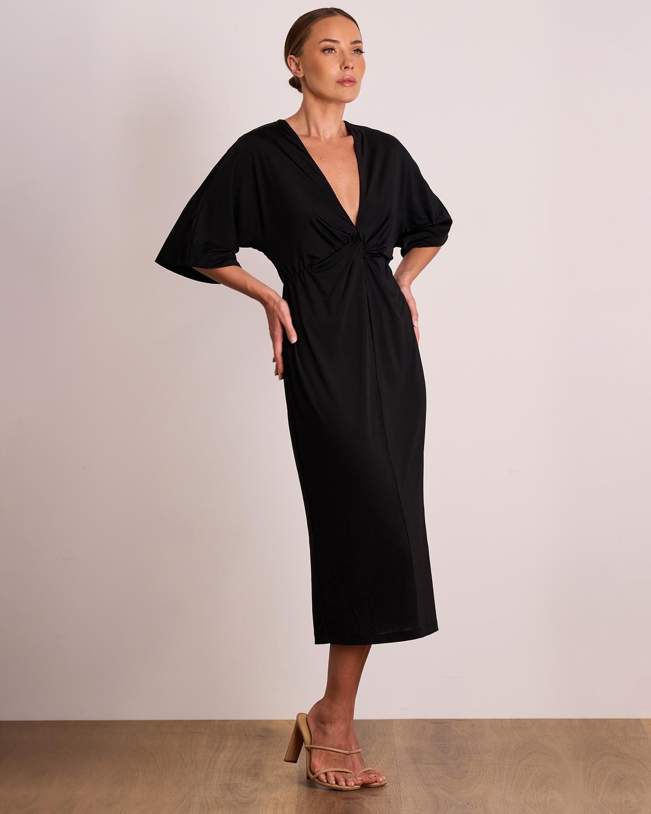 Nirvana Drape Midi Dress