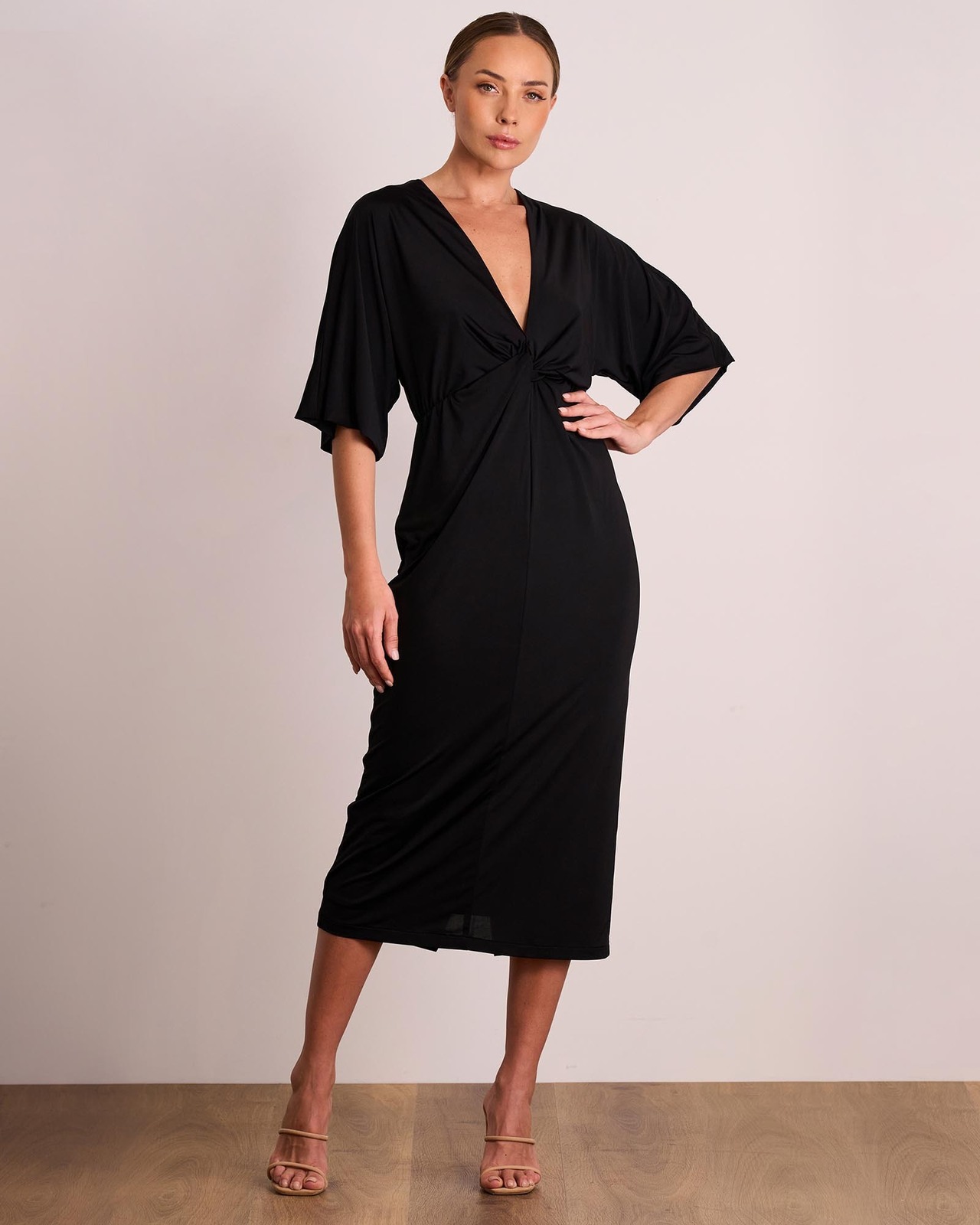 Nirvana Drape Midi Dress