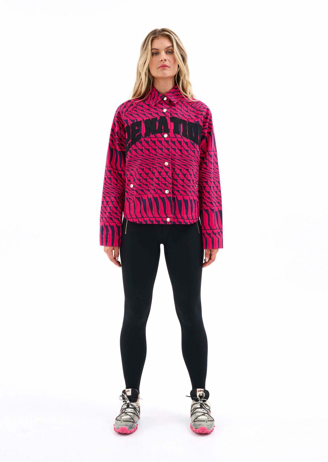 EMPIRE JACKET IN GEOMETRIC PRINT