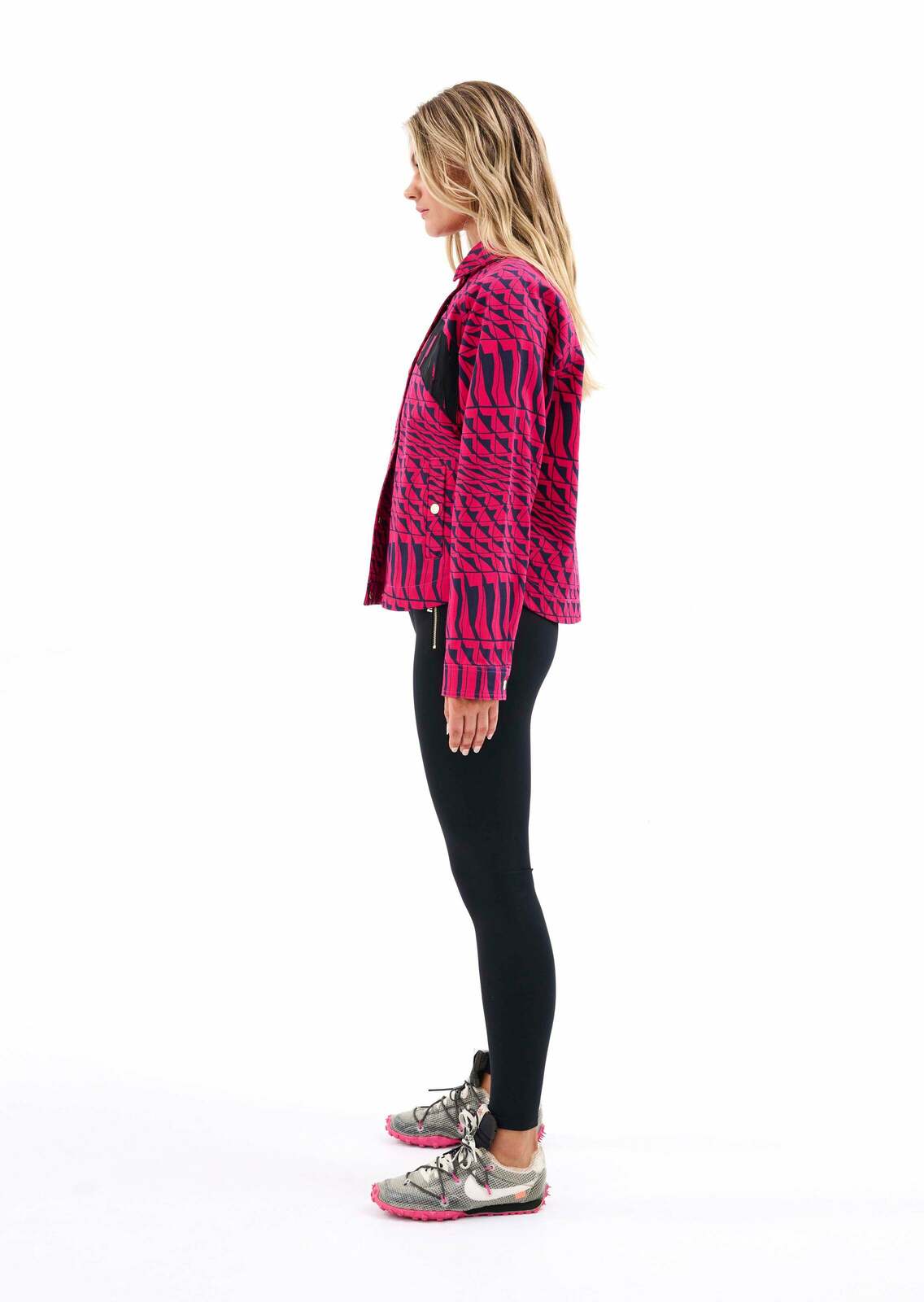 EMPIRE JACKET IN GEOMETRIC PRINT