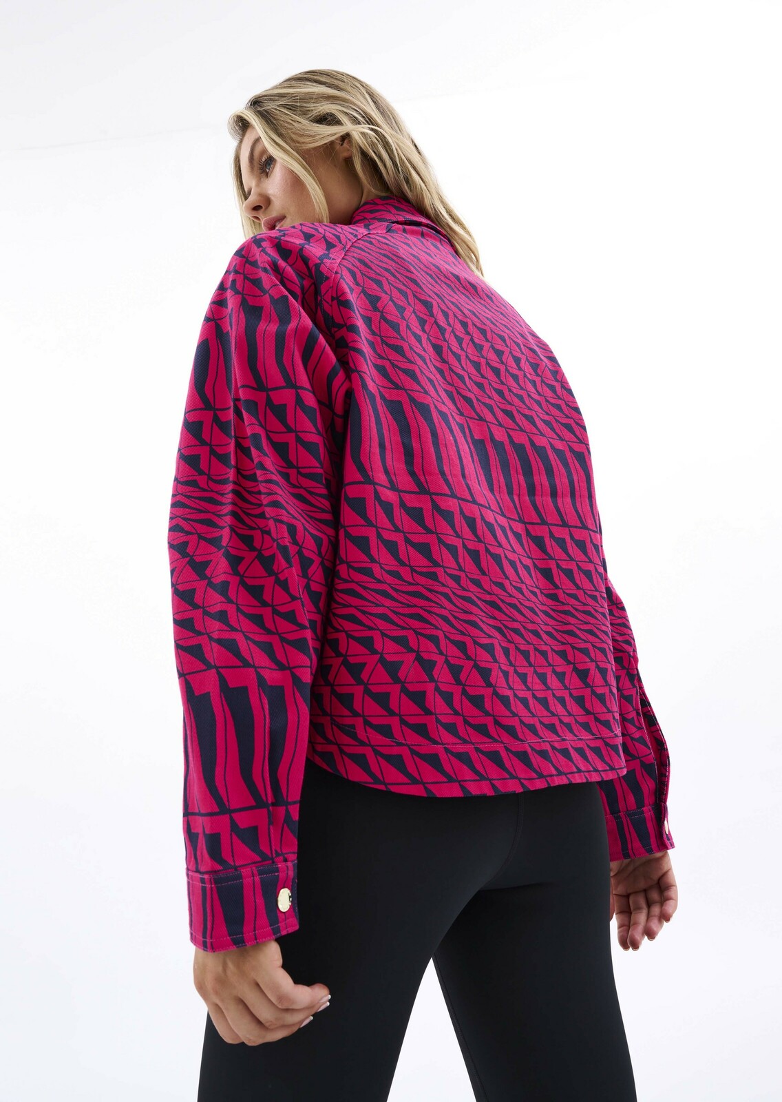 EMPIRE JACKET IN GEOMETRIC PRINT