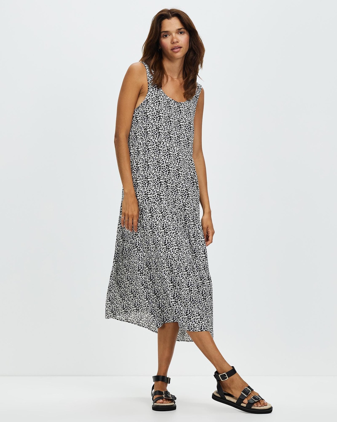 Sahara Tiered Midi Dress
