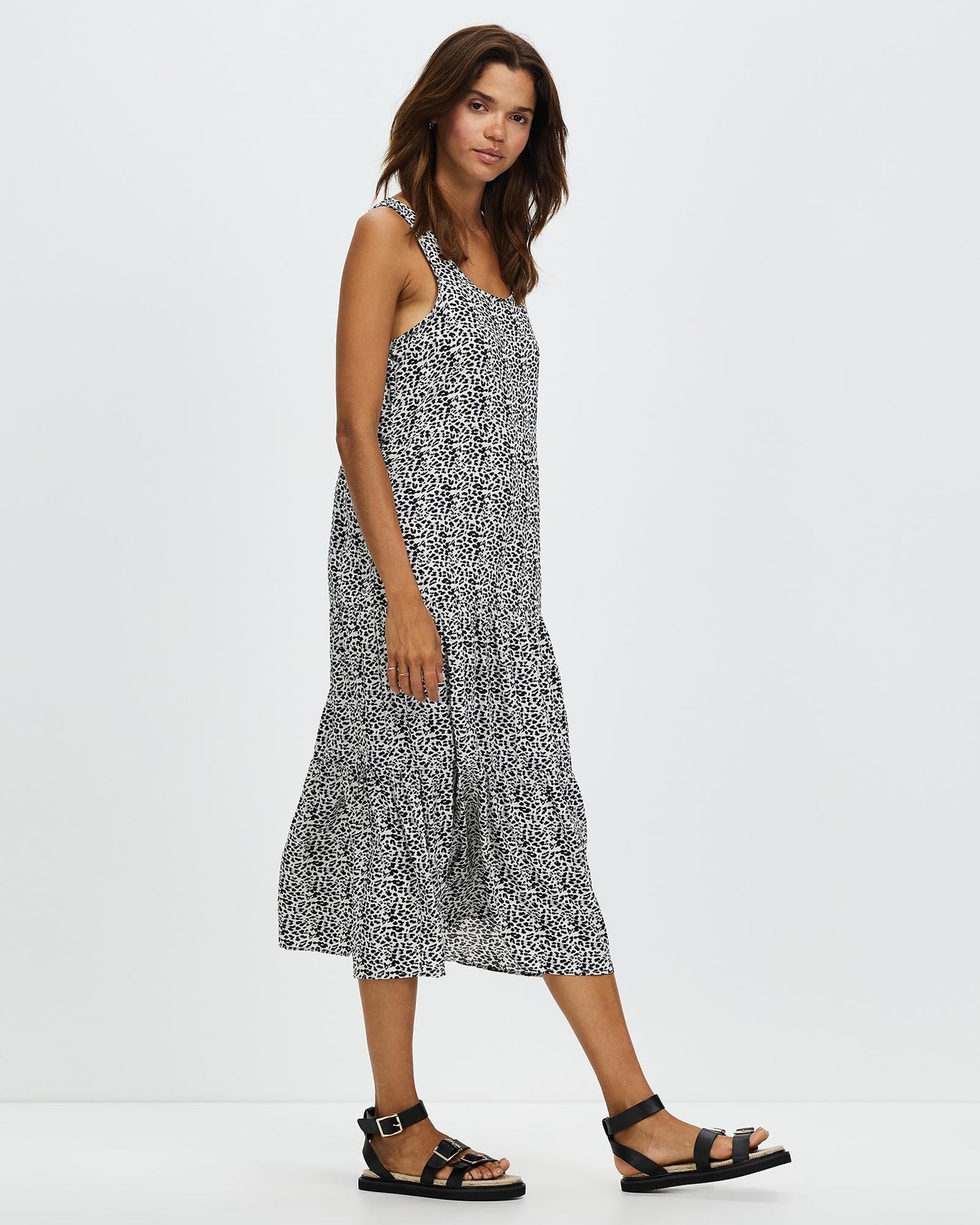 Sahara Tiered Midi Dress