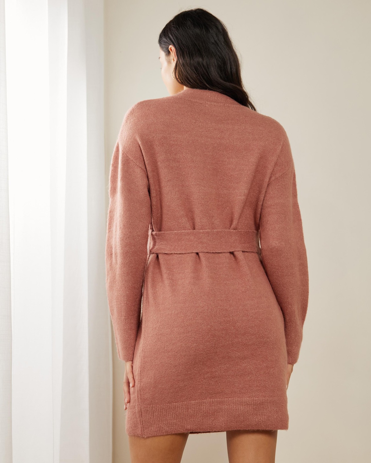 Molly Belted Knit Mini Dress