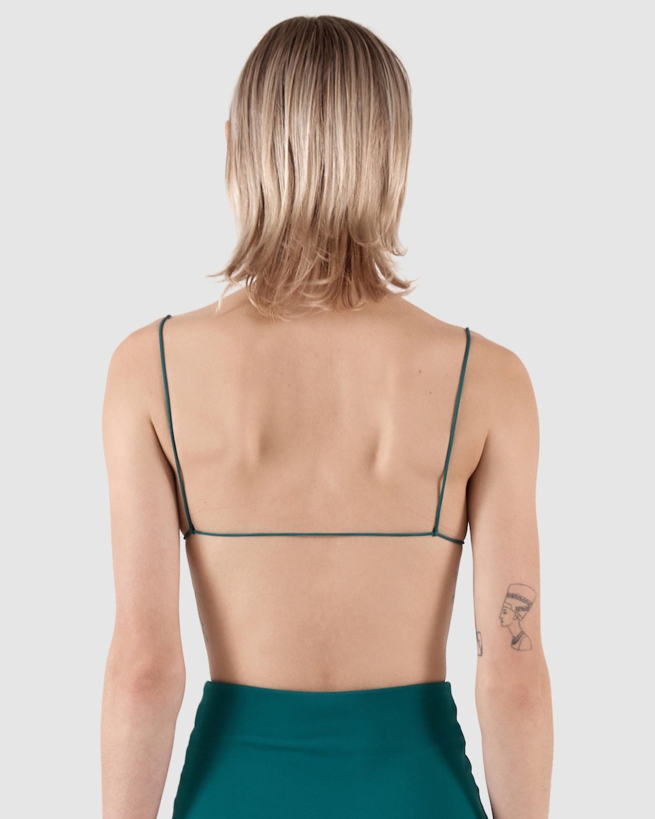 Fine Strap Triangle Swim Top
