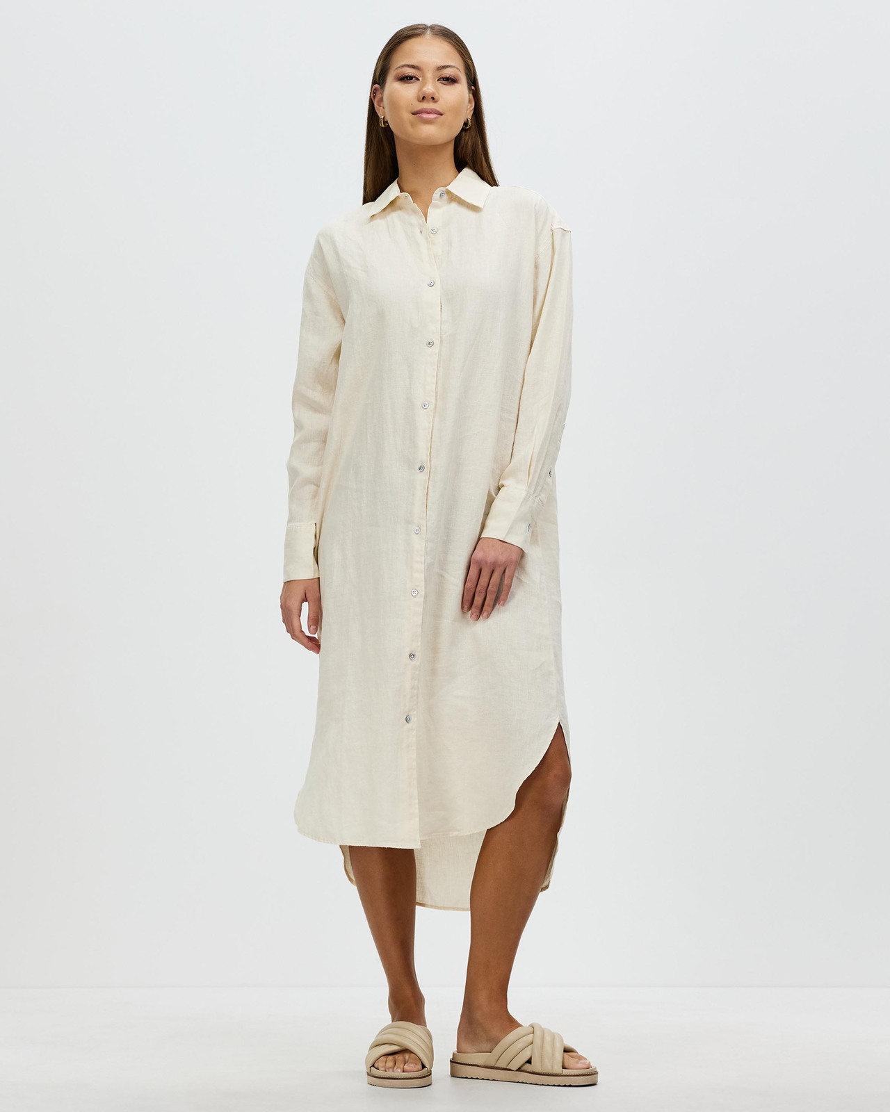 Assembly Label Everyday Linen Shirt Dress AirRobe