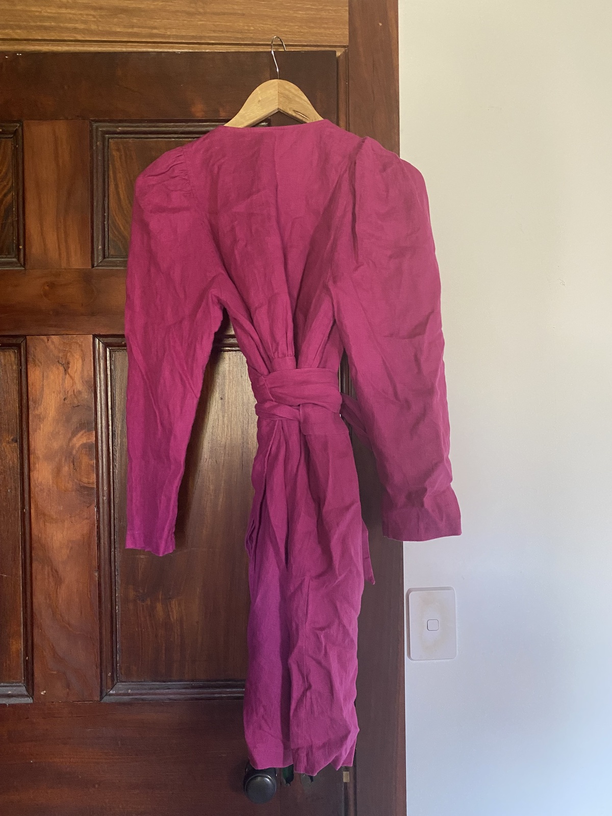 Country Road Pink Mini Wrap Dress - AirRobe Country Road Pink Mini Wrap Dress - AirRobe