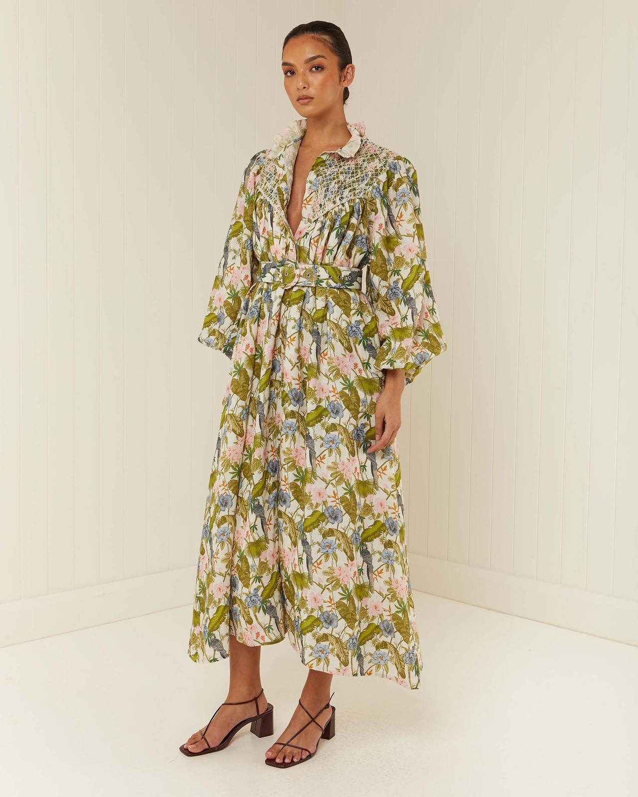 chinese dress ladies NADIA LONG SLEEVE MAXI DRESS – Significant Other main image 1