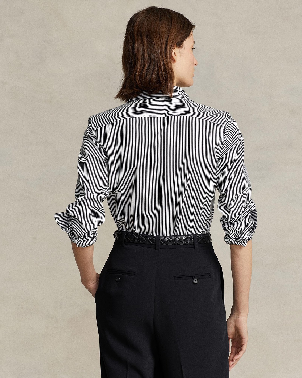 Classic Fit Striped Cotton Shirt