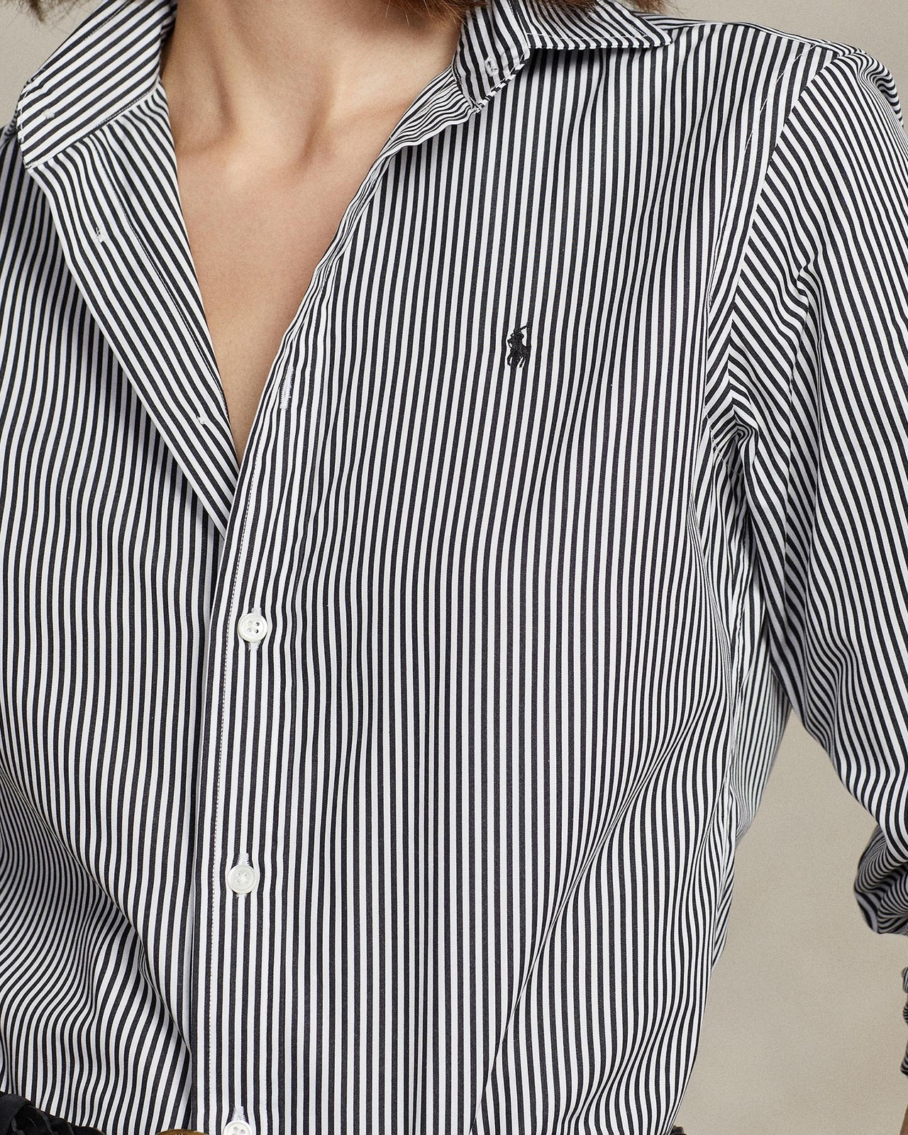 Classic Fit Striped Cotton Shirt