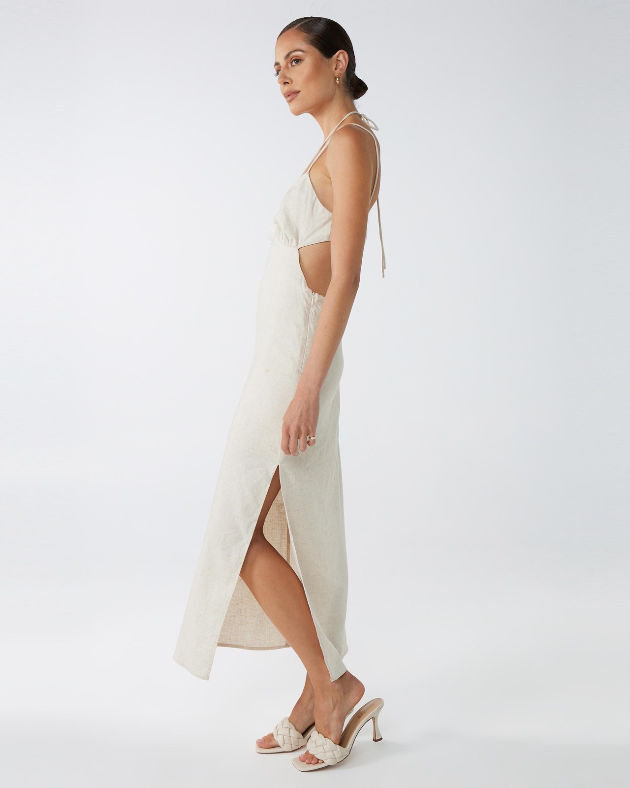 black strapless midi dress STRAPLESS MIDI BLACK DRESS | CULT MIA main image 0