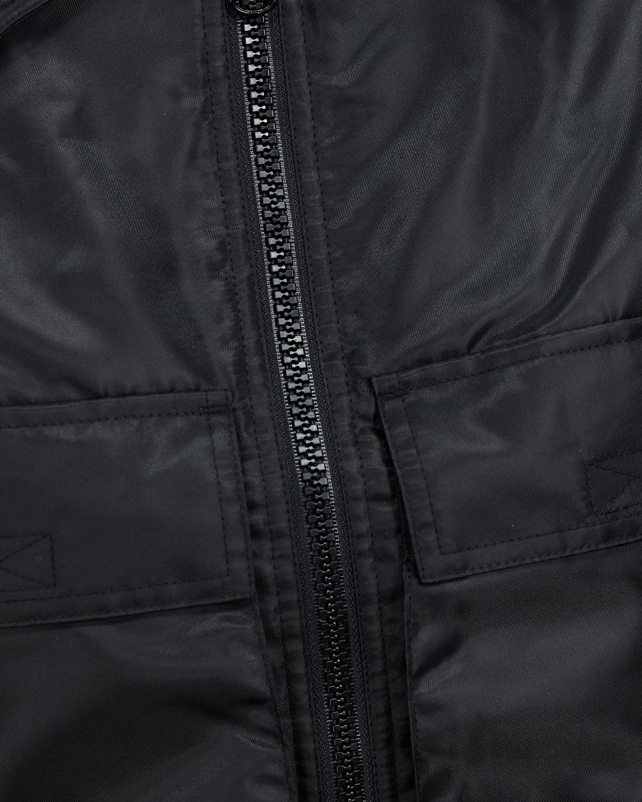Nylon Cropped Bomber Jacket