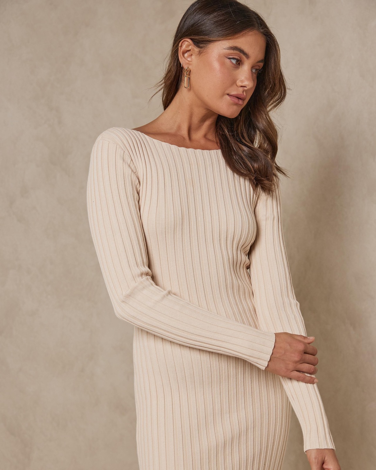 AERE Organic Cotton Blend Knit Dress - AirRobe