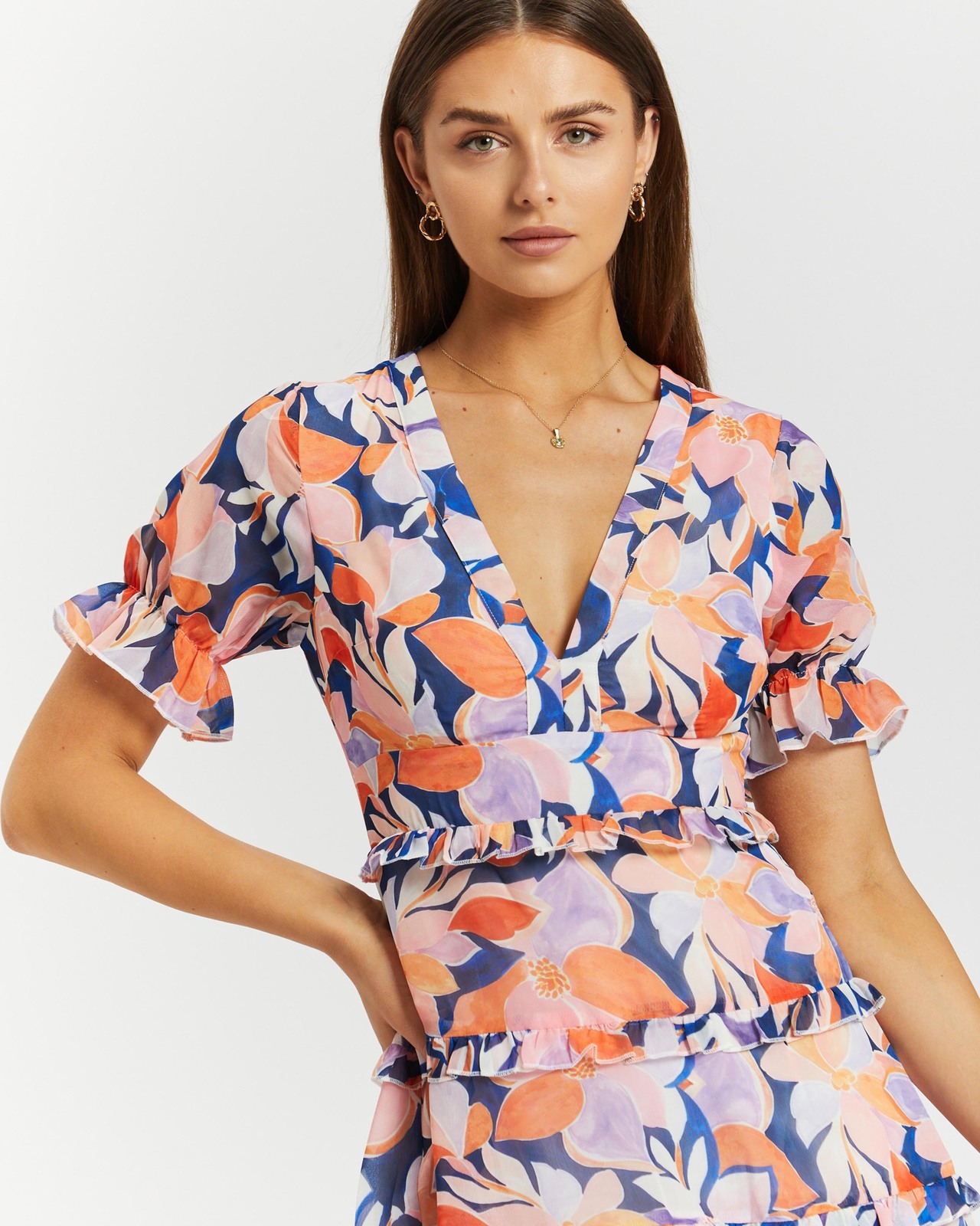Loni Ruffle Mini Dress