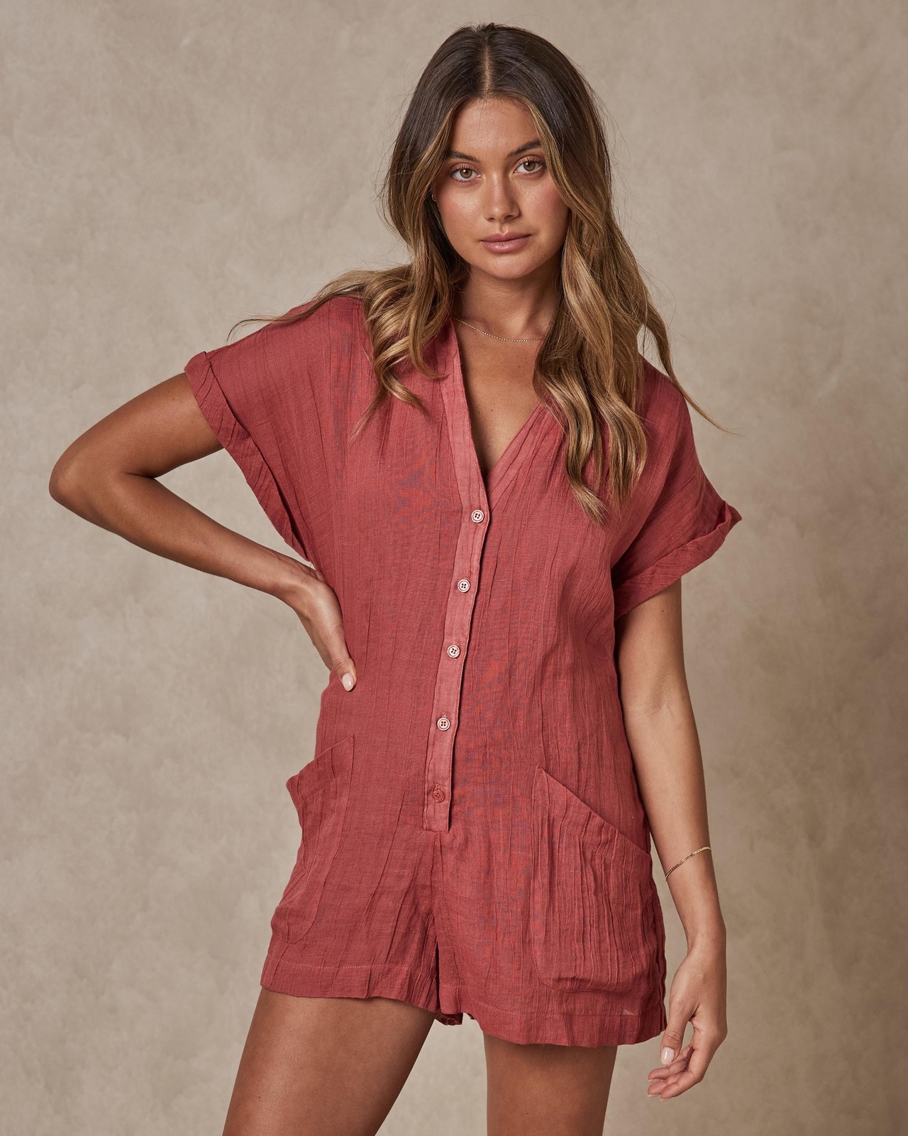 AERE Beach CoverUp Playsuit AirRobe