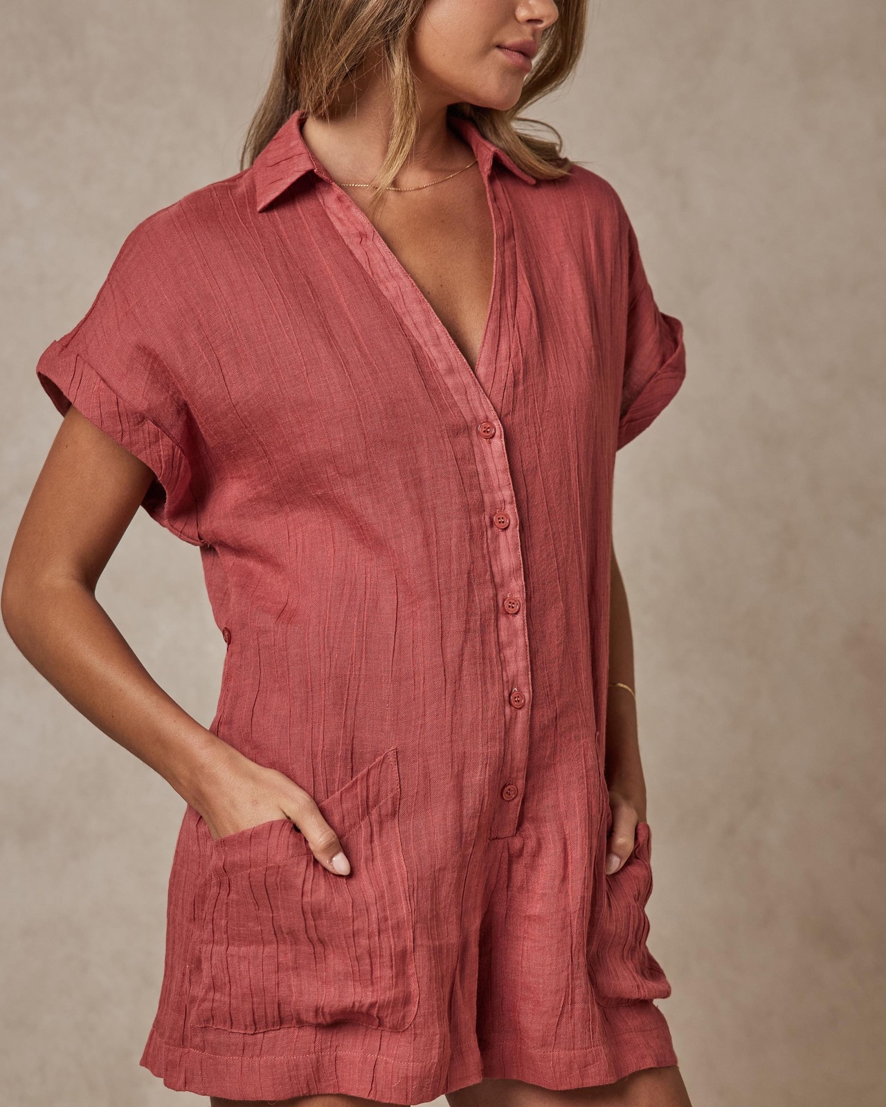 AERE Beach CoverUp Playsuit AirRobe